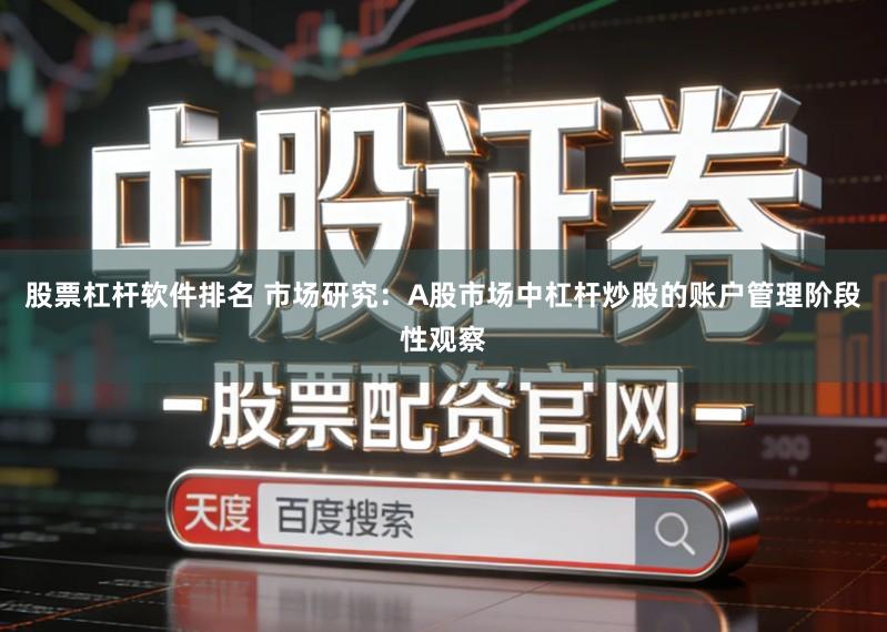 股票杠杆软件排名 市场研究：A股市场中杠杆炒股的账户管理阶段性观察