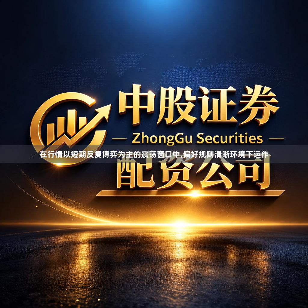 在行情以短期反复博弈为主的震荡窗口中,偏好规则清晰环境下运作