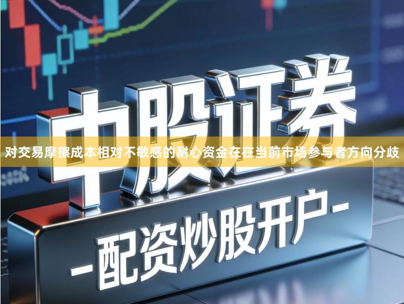 对交易摩擦成本相对不敏感的耐心资金在在当前市场参与者方向分歧